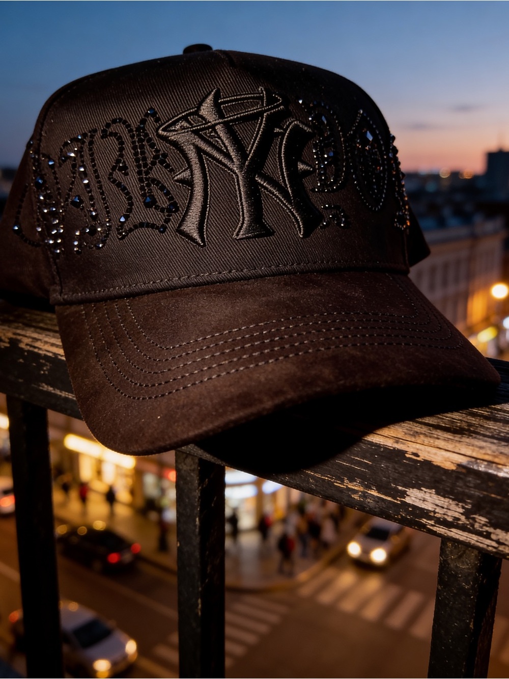 New York Yankee Studded Black Baseball Cap with Embroidered Logo ‘31’ Thirtyone